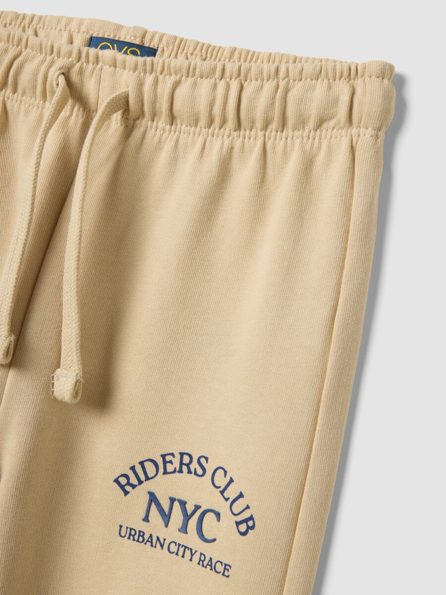 Children's pure cotton beige trousers regular fit_2