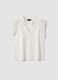 White pure cotton regular-fit top with crochet inserts_0