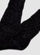 Black stretch boucl&eacute;-effect socks_2