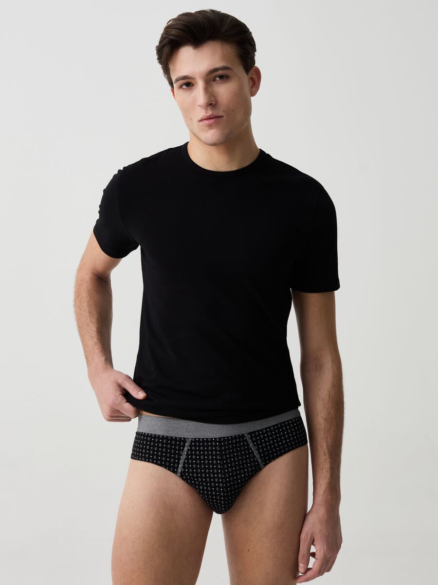 Five-pack micro patterned briefs_0