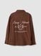 Braun karierte Flanellbluse aus reiner Baumwolle_6
