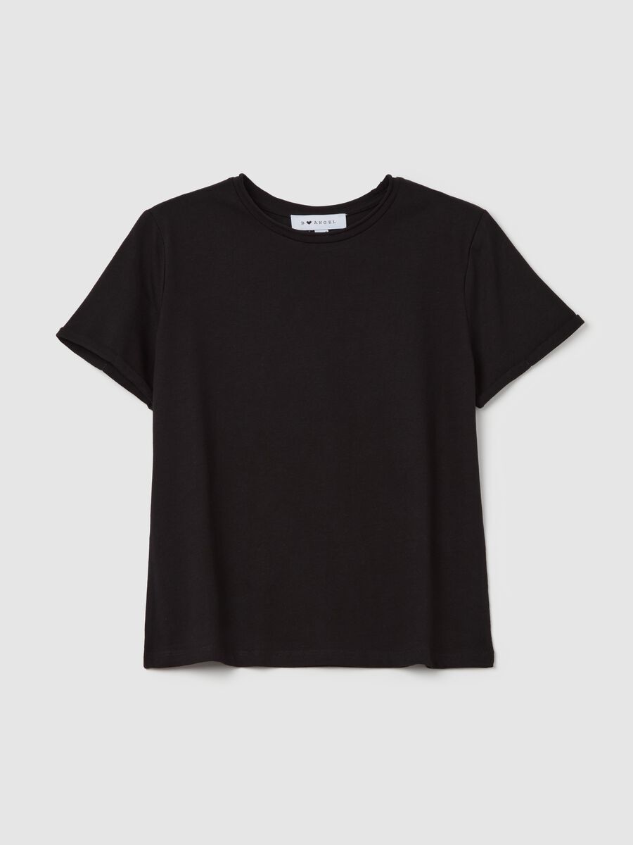 Cotton T-shirt with round neck_4