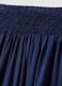 Weite blaue Hose aus reiner Viskose mit elastischem Bund, Regular Fit_5