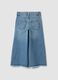 Light blue wide-leg pure cotton jeans_1