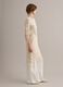 Beige crochet dress in cotton-viscose blend, regular fit_1