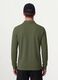 Green long-sleeve organic cotton piqu&eacute; polo, regular fit_3