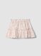 Multicolour pure cotton skirt for girls with floral pattern_1