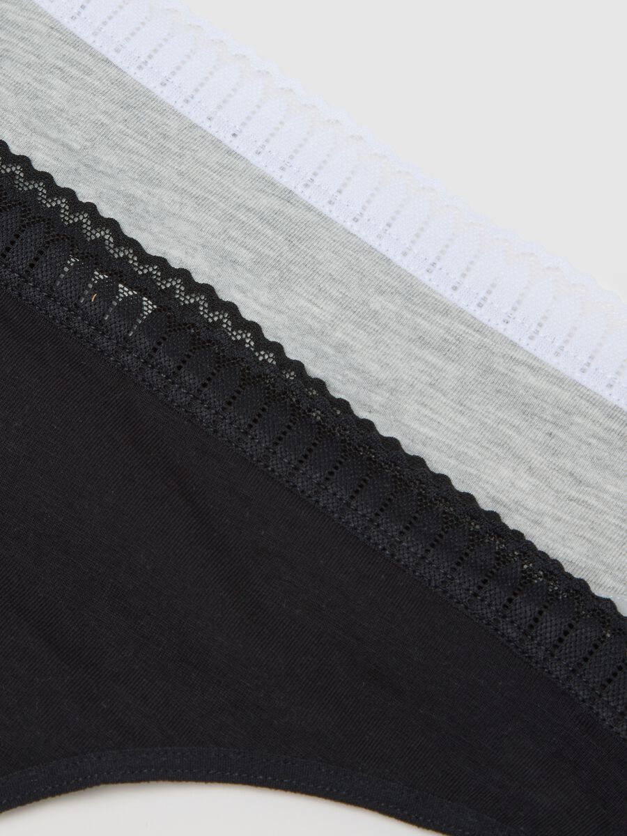 Pack duplo de cuecas brasileiras multicolor em algod&atilde;o el&aacute;stico ajuste regular_1