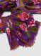 Foulard viola in misto lana con fantasia floreale_2