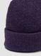 Lilac purple ribbed stretch-fabric beanie_2