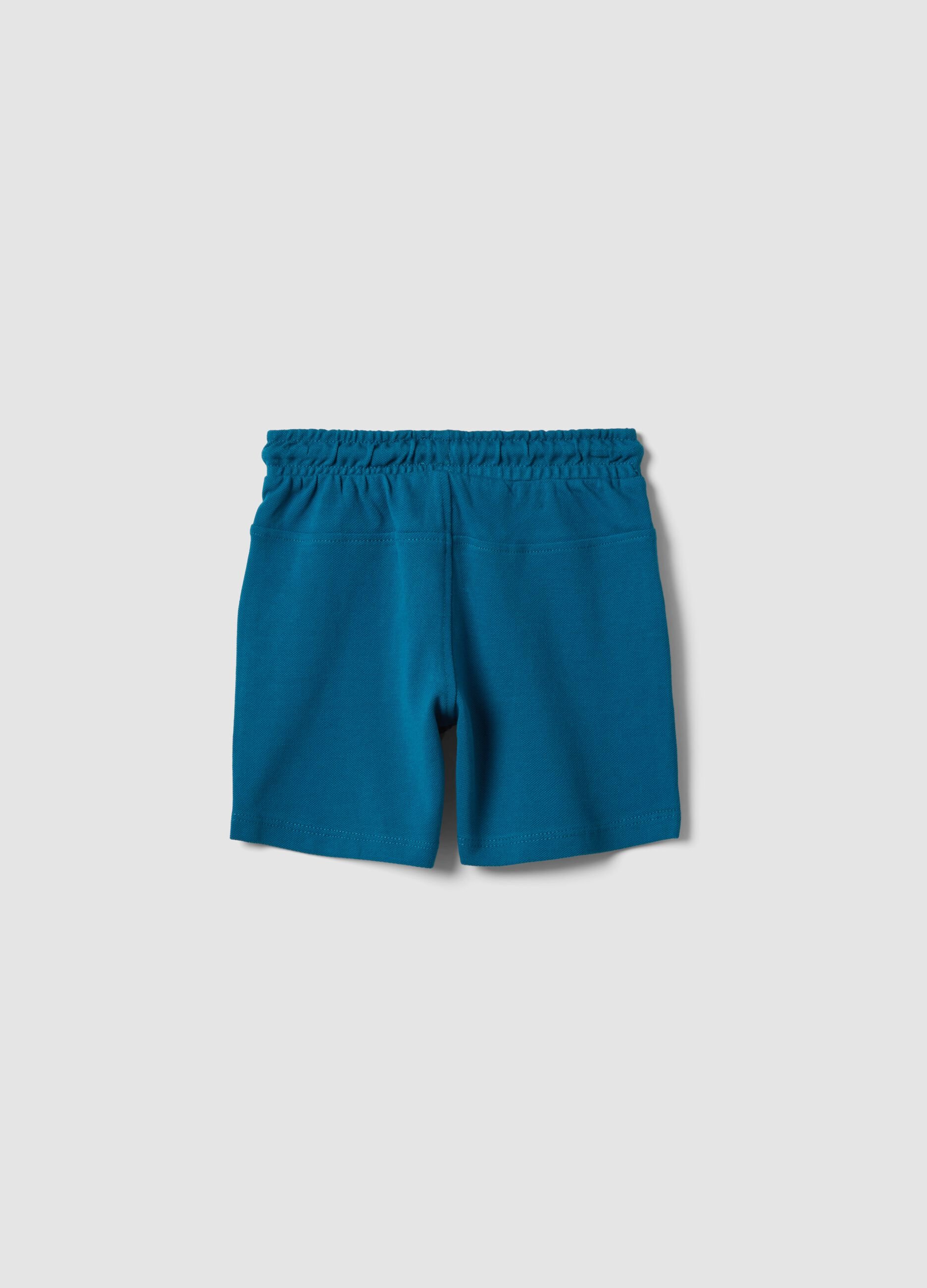 Blue Organic Cotton Shorts