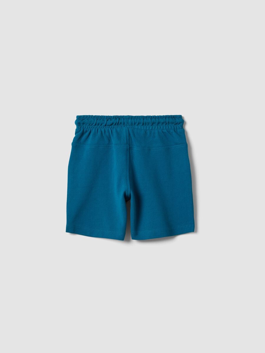 Blue Organic Cotton Shorts_1