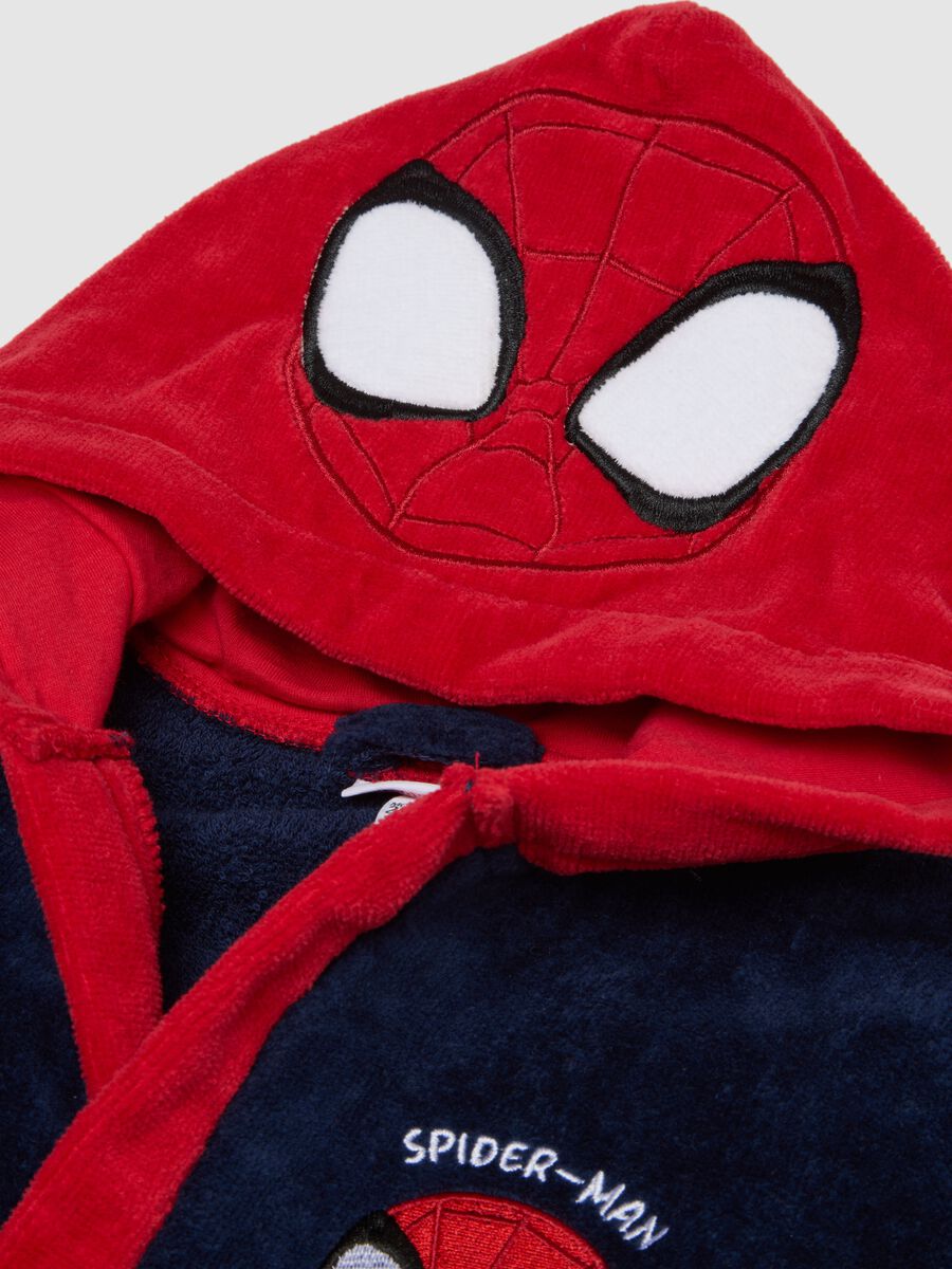 Spider-Man Multicolour Pure Cotton Baby Bathrobe_3
