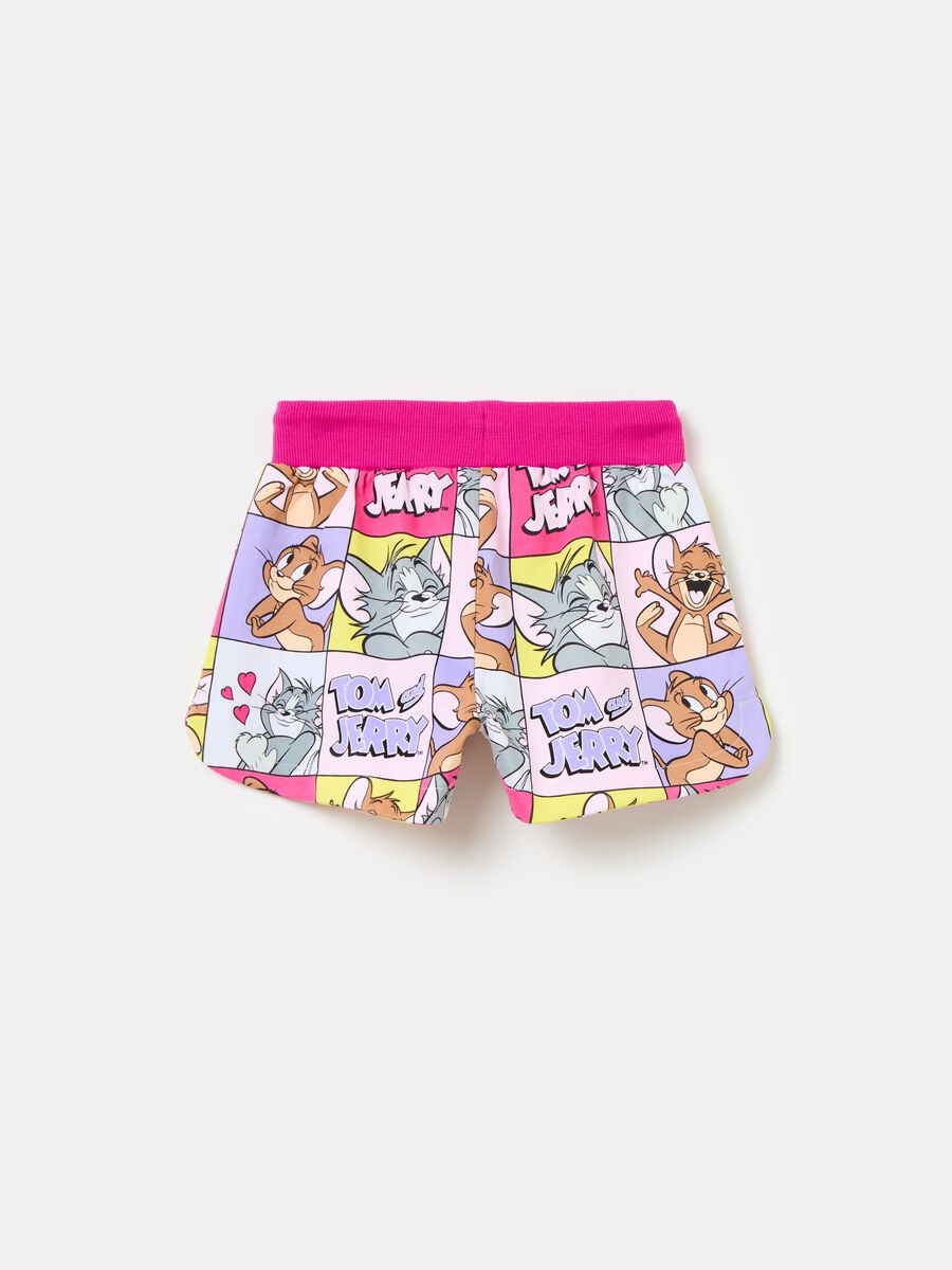 Shorts in cotone con stampa Tom & Jerry_1