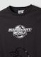 Schwarzes T-Shirt aus reiner Baumwolle mit Mario-Kart-Print_1