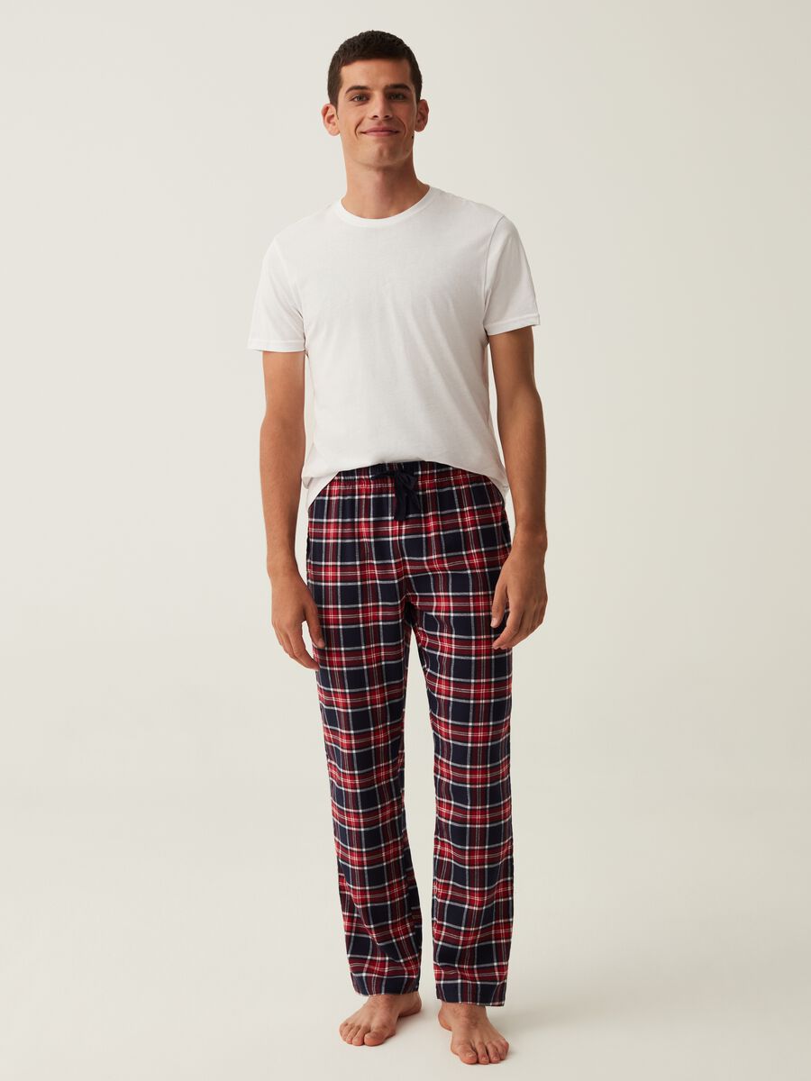 Pyjama bottoms with tartan pattern_0