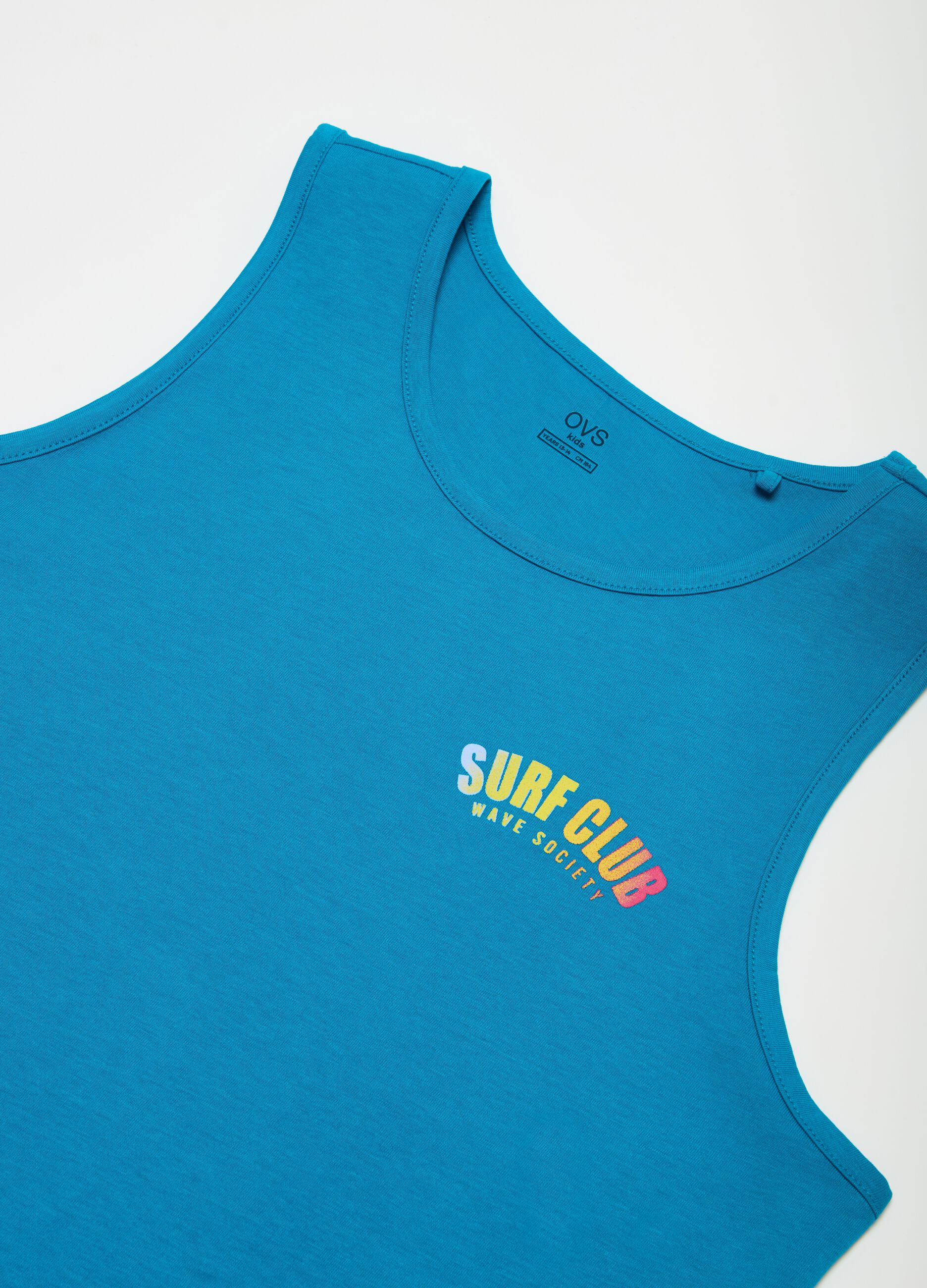 Tank top con stampa surf