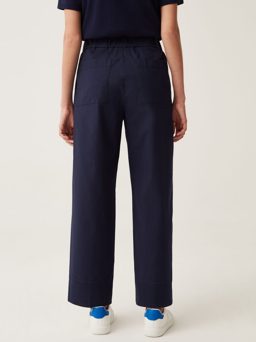 Wide-leg trousers in stretch cotton_2