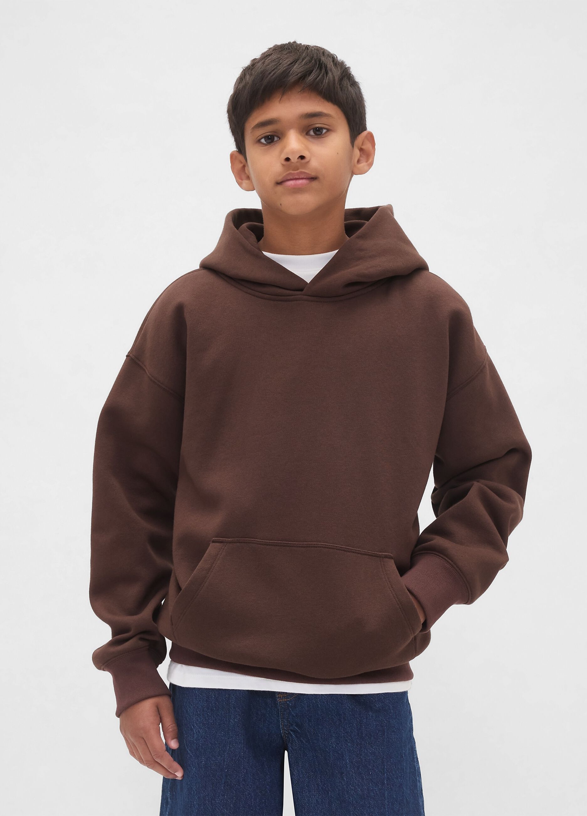 Brauner Kapuzenpullover