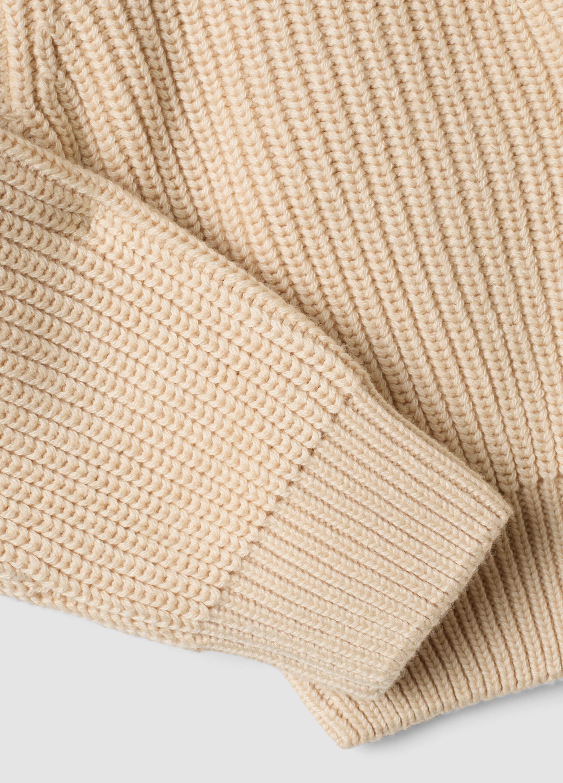 Beiger Cardigan aus Baumwollmischung mit Kn&ouml;pfen f&uuml;r M&auml;dchen