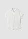 White viscose-blend shirt_0