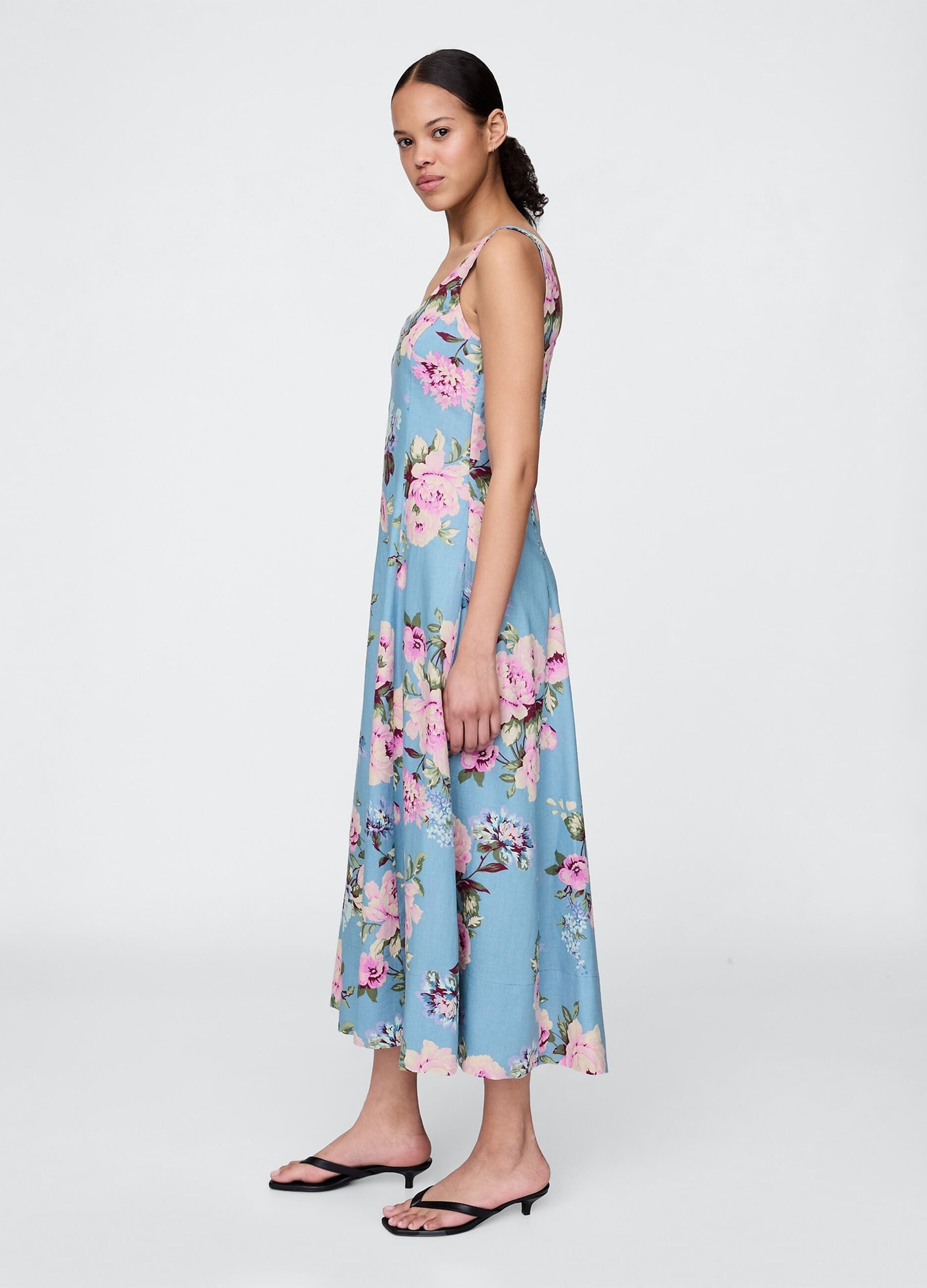 Vestido com estampado floral