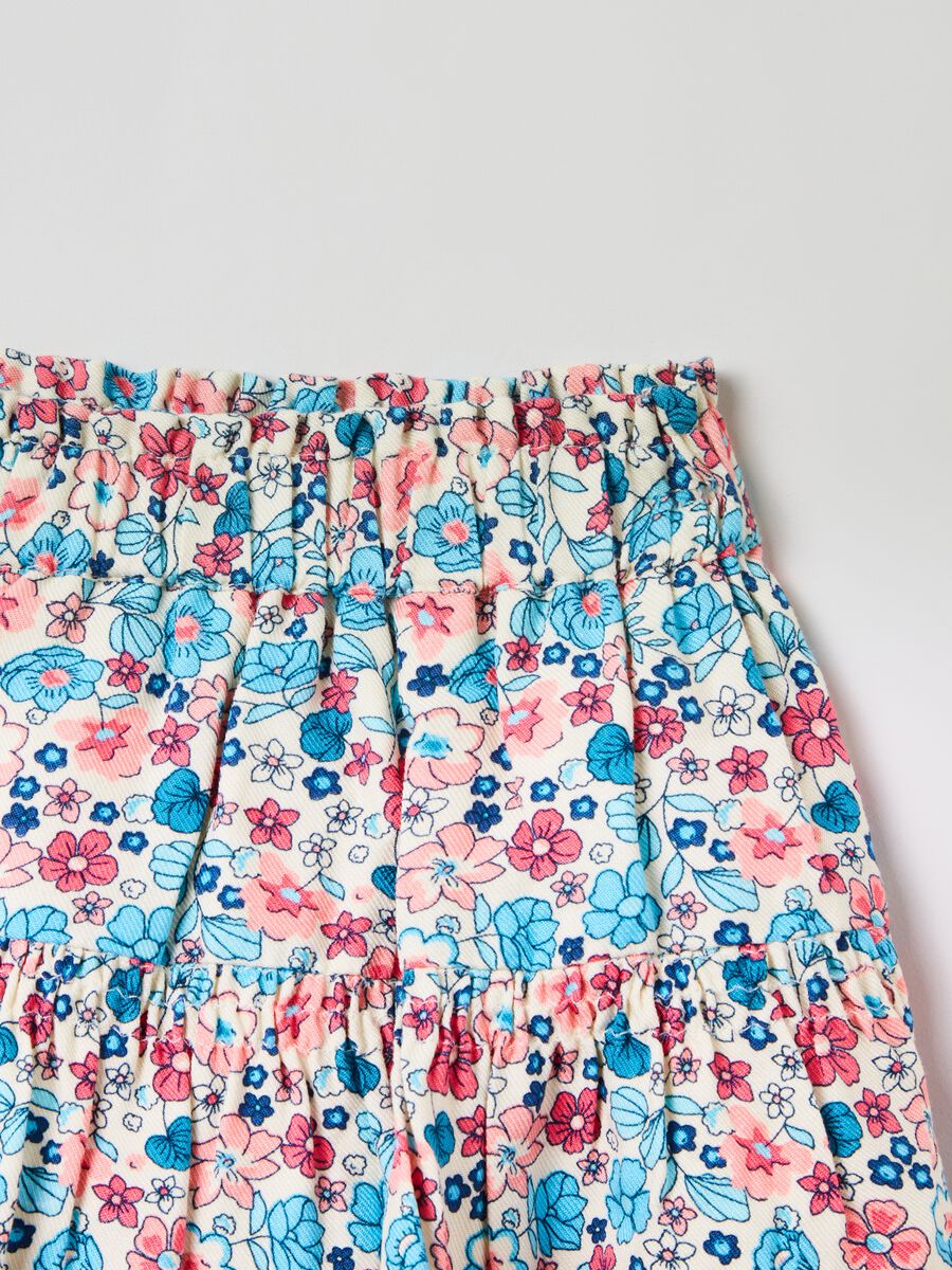 Floral skirt in viscose_2