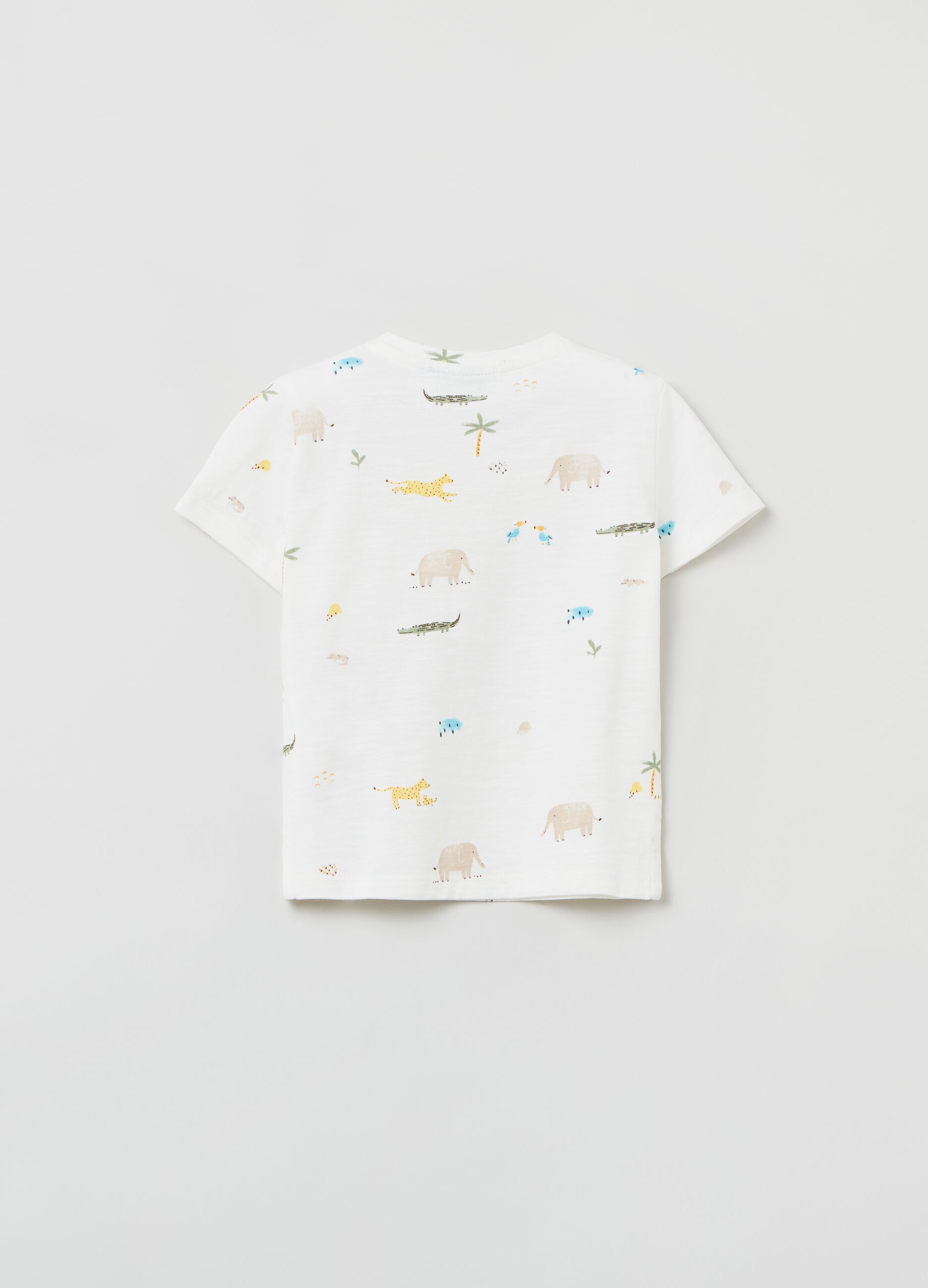 T-shirt with savannah animals print