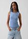 Ribbed cotton-blend top_0