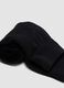 Pack of five black mid-calf socks in stretch organic cotton_1