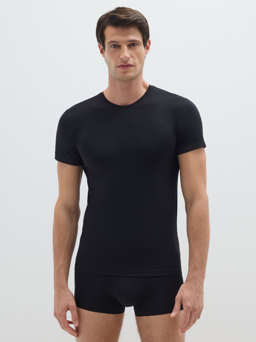 Black OVS Perform Stretch T-shirt_1