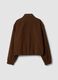 Brauner Stretch-Blazer mit Reissverschluss, Oversize-Fit_2