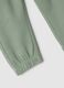 Kids' regular fit green jogger trousers in pure cotton_3