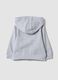 Grey organic cotton hooded sweatshirt, regular fit, for boys_1