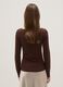 Brown long sleeve pure cotton regular fit T-shirt_2