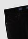Schwarze Ripp-Hose aus Stretch-Baumwolle im Slim Fit_1