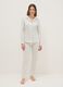 White check pyjamas in pure cotton regular fit_0