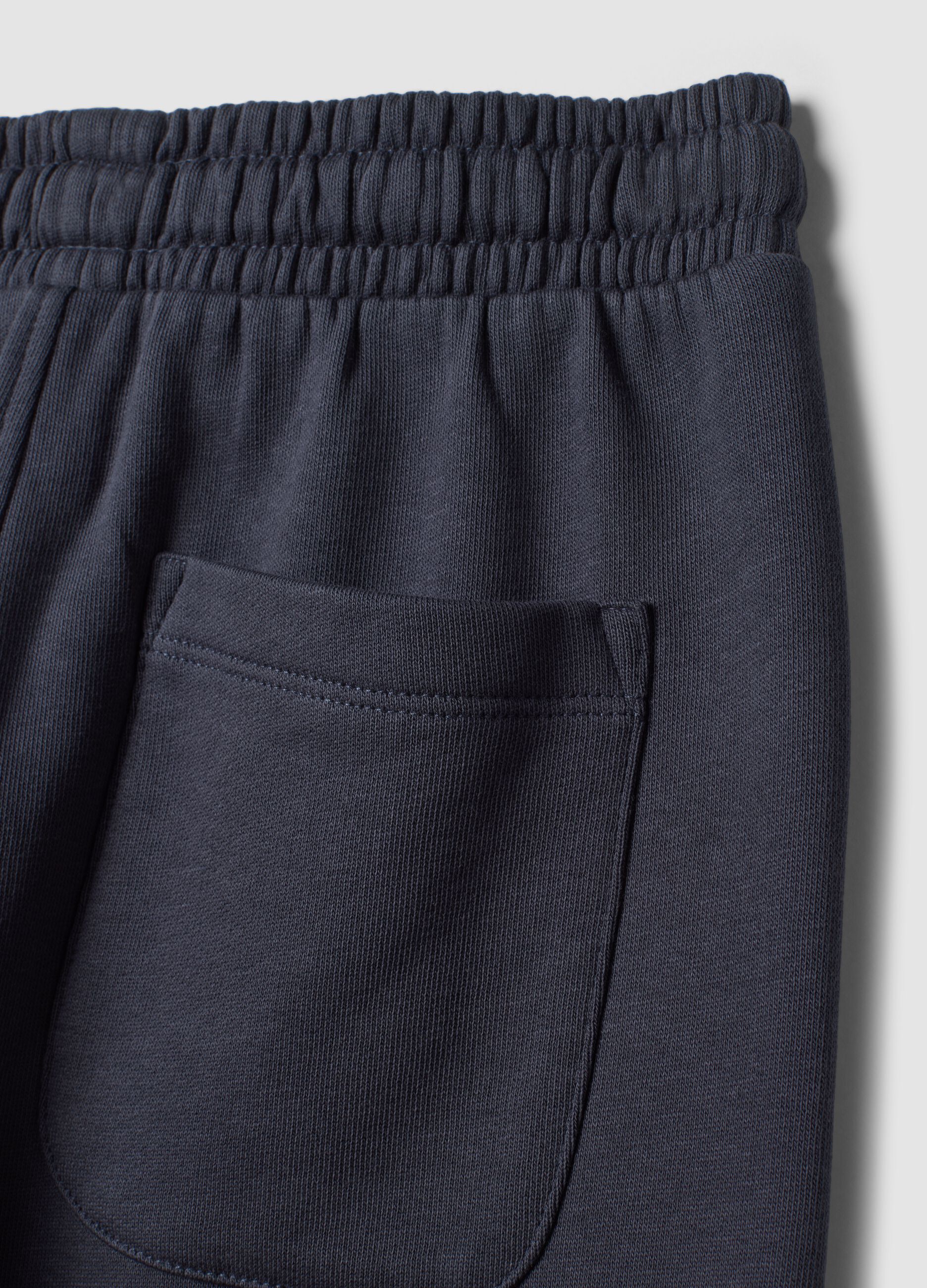 Pantaloni jogger grigi in puro cotone organico