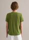 Gr&uuml;nes T-Shirt aus reinem Leinen mit kurzen &Auml;rmeln, Regular Fit_3