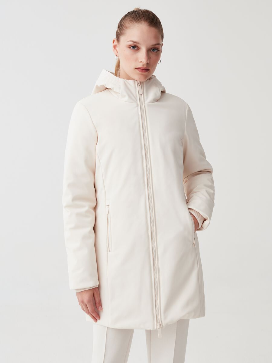 LESS IS BETTER padded parka with hood_0