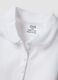 Polo blanc fille en pur coton coupe regular_3