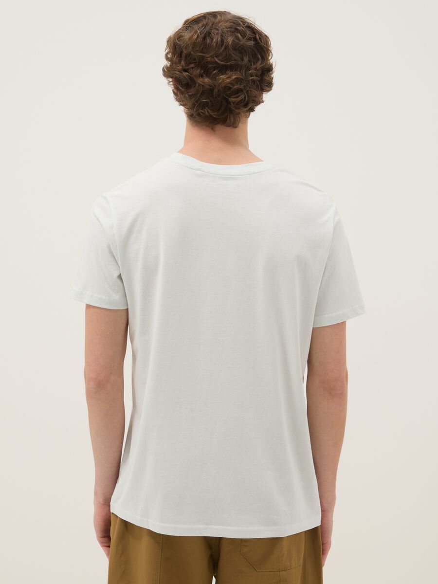 White printed pure cotton regular-fit T-shirt_2