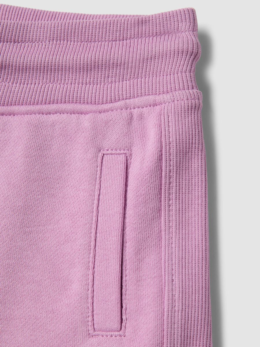 Girls&rsquo; pink pure cotton shorts, regular fit_3