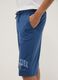 Boys' pure cotton blue shorts with New York print, regular fit_2
