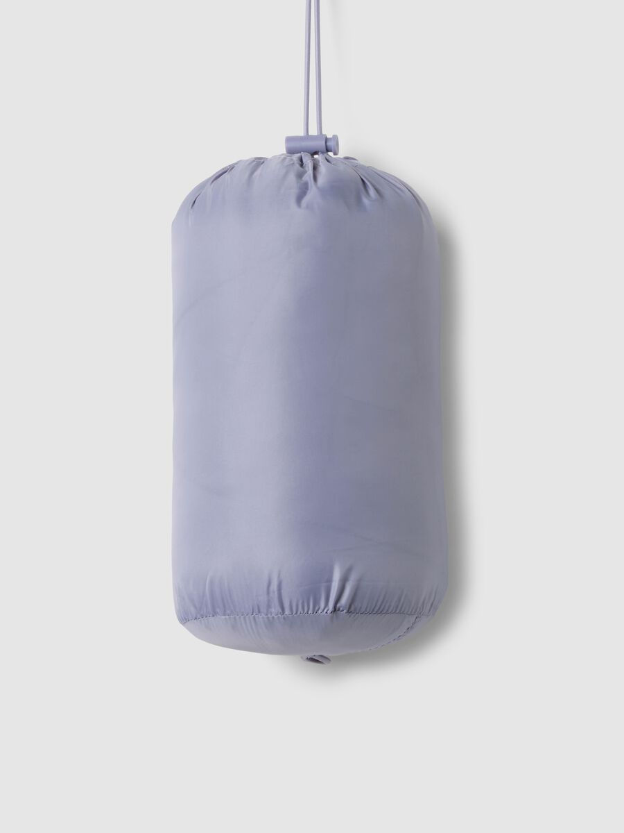 Regular fit padded purple gilet with zip_5