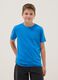 Boys' pure cotton blue regular-fit T-shirt_1