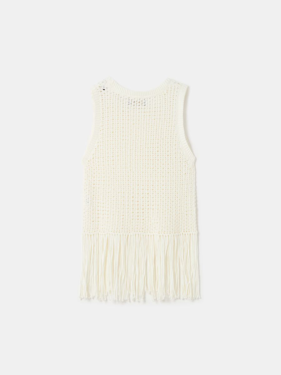 Openwork tank top with fringing_4
