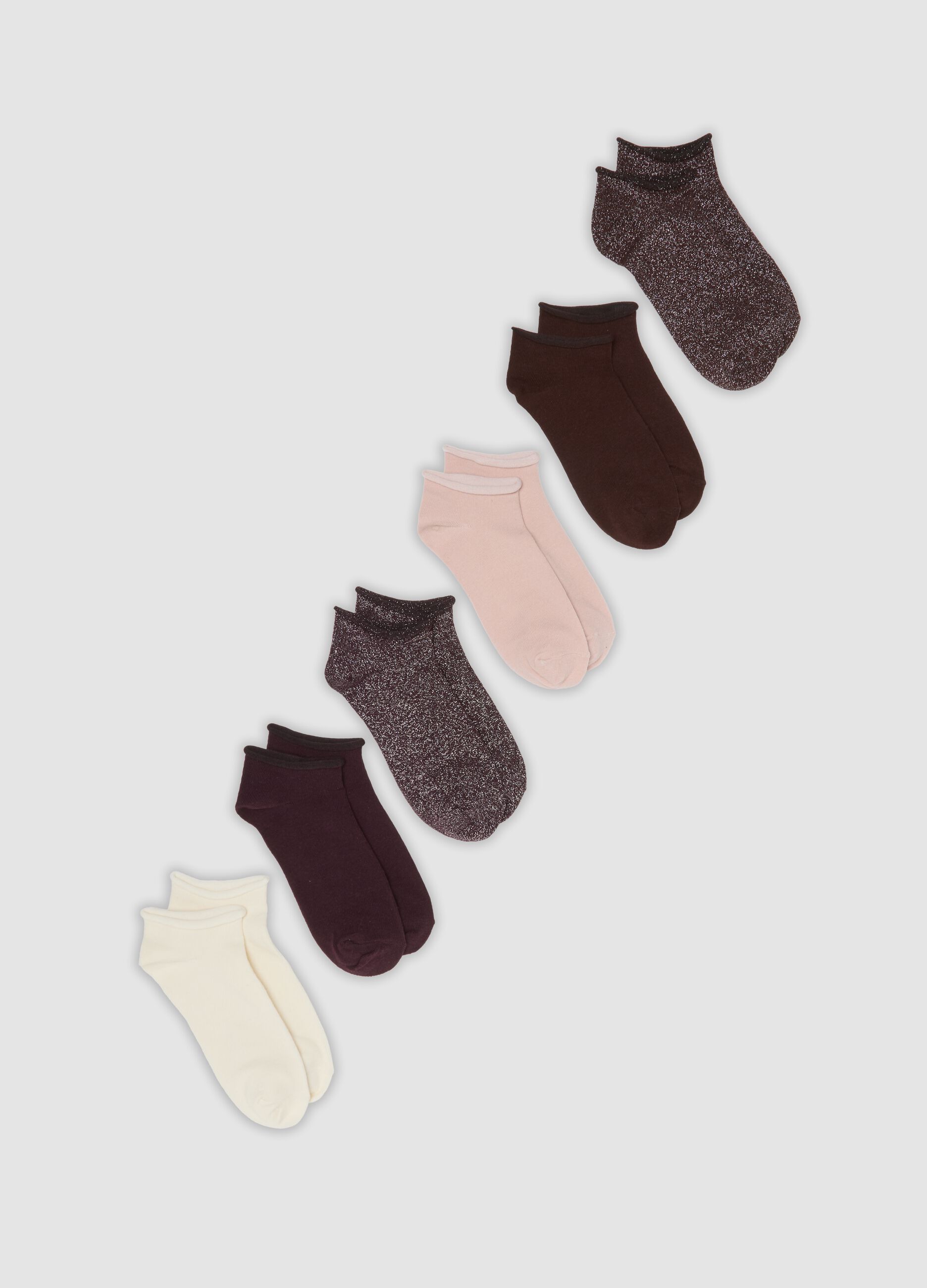 7er-Pack Sneaker-Socken aus Bio-Baumwollmix