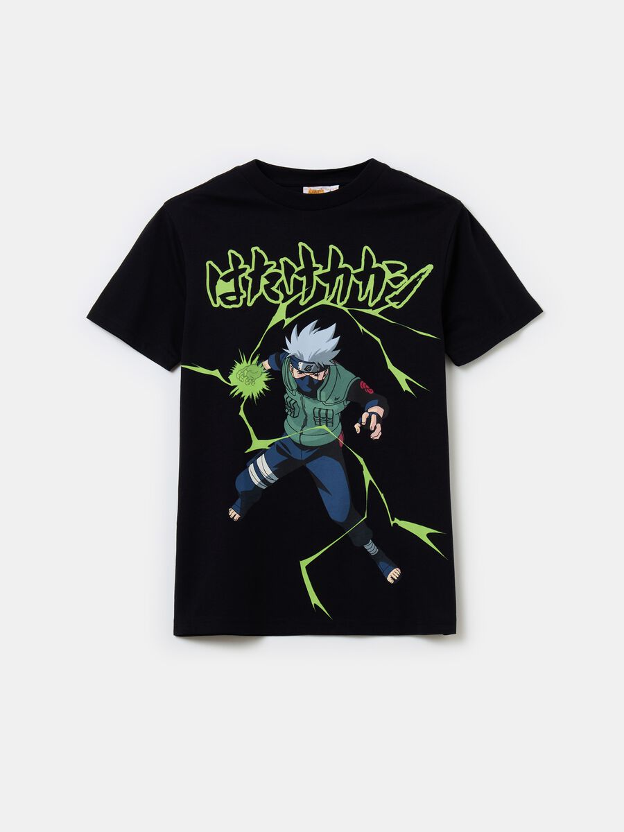 Camiseta de algodón con estampado Naruto_0