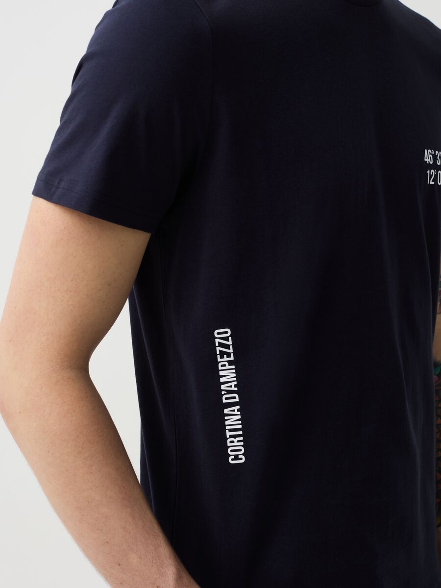 T-shirt with Cortina d'Ampezzo Corso Italia print_1